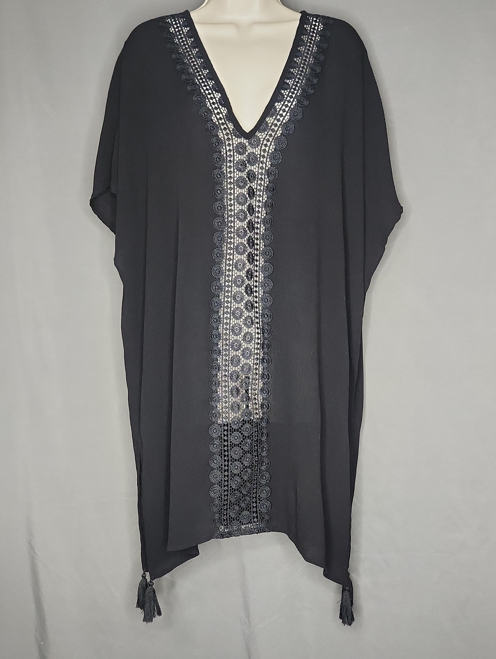 Kona Sol Swimsuit Coverup - Black - XL